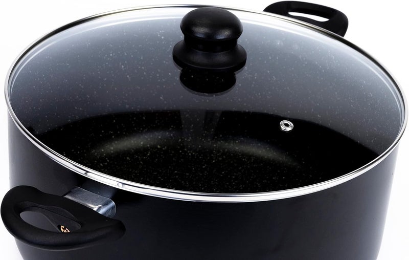 Wilson Casserole With Glass Lid Durable Marble Coating, Forged Aluminium Construction, Nonstick Dish For Gas and Ceramic Hobs, 32 x 14cm - Image 5